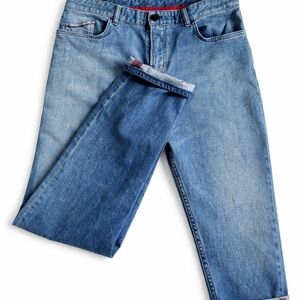 Isaia Selvedge Jeans Icon Ico Cropped 34x26 Made in Italy